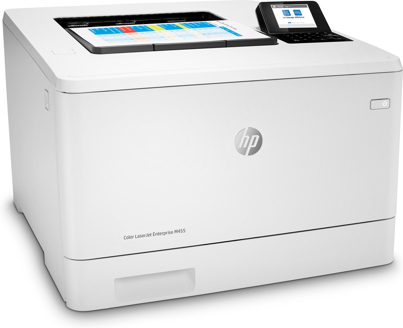Printer HP Color LaserJet Enterprise M455dn, lazer me ngjyra, i bardhë
