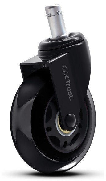 Rrota për karrige gaming Trust GXT 702, set 5 copë, diametër 75 mm, me xhel