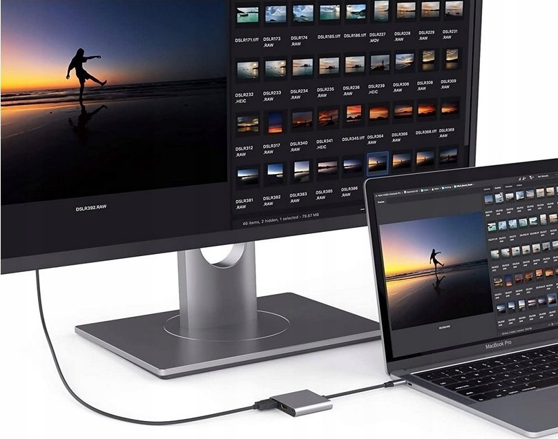 Hub USB-C Platinet 3.2 Gen2 3in1, HDMI 4K, PD 100W, gri alumini
