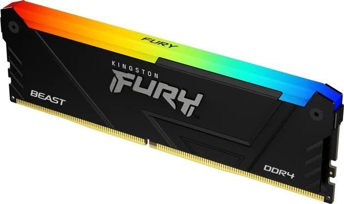 Memorie Kingston Fury Beast RGB, DDR4, 8 GB, 2666 MHz, CL16, KF426C16BB2A/8