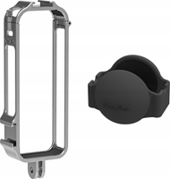 Kornizë mbajtëse SunnyLife X4 BK809 T, 2x ISO cold shoe, për Insta360 X4, e zezë