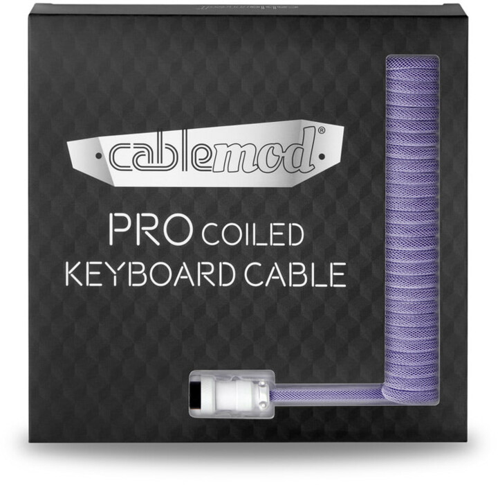 Kabllo spirale CableMod Pro, USB-C/USB-A, 1,5m, vjollcë