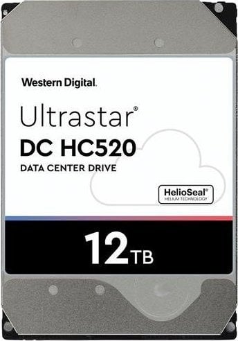 Disk HDD WD Western Digital Ultrastar DC HC520 (He12) 3.5', 12TB, 7200RPM SATA 6Gb/s 256MB