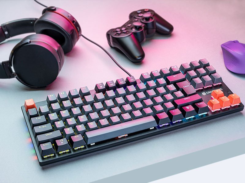 Tastierë mekanike Tracer Gamezone Strike 87, TKL, me kabllo, e zezë