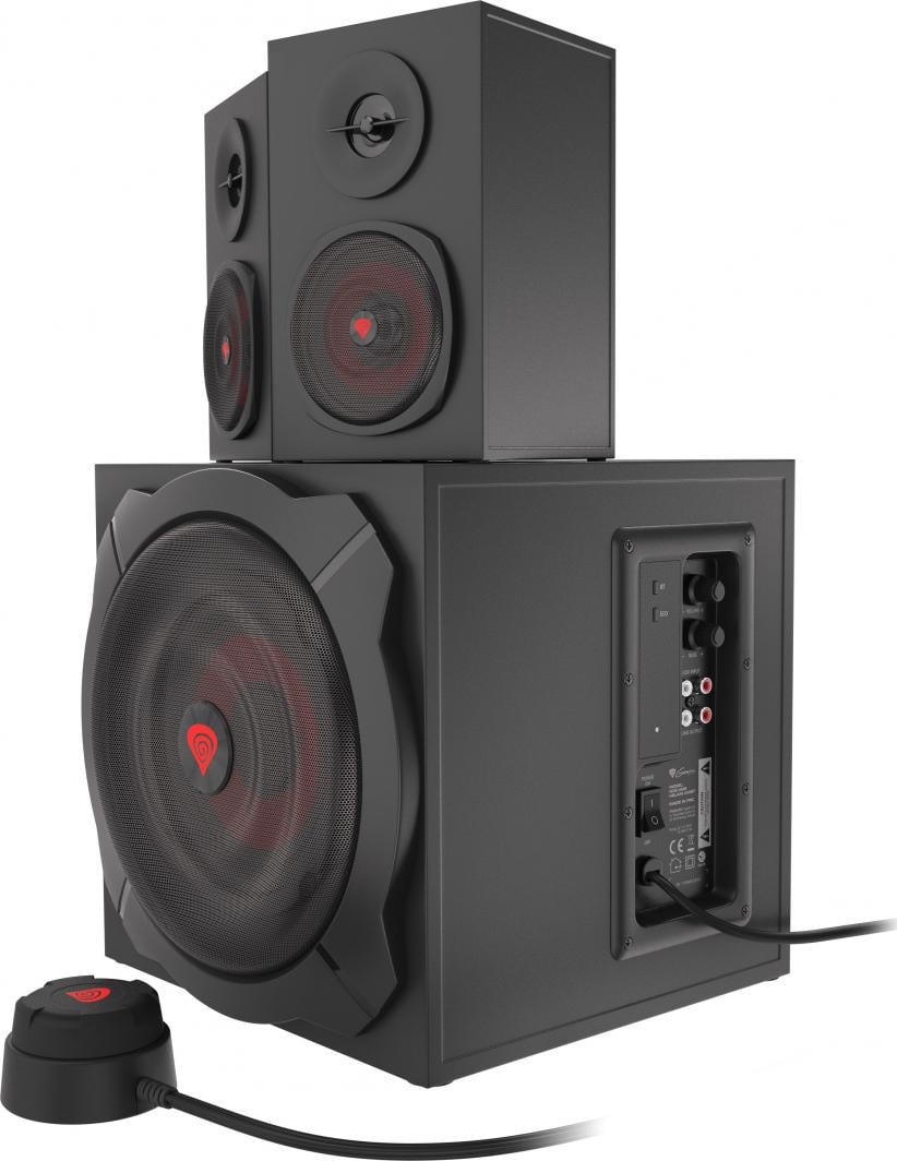 Altoparlantë 2.1 Genesis Helium 610BT, 60W RMS, Bluetooth, dru