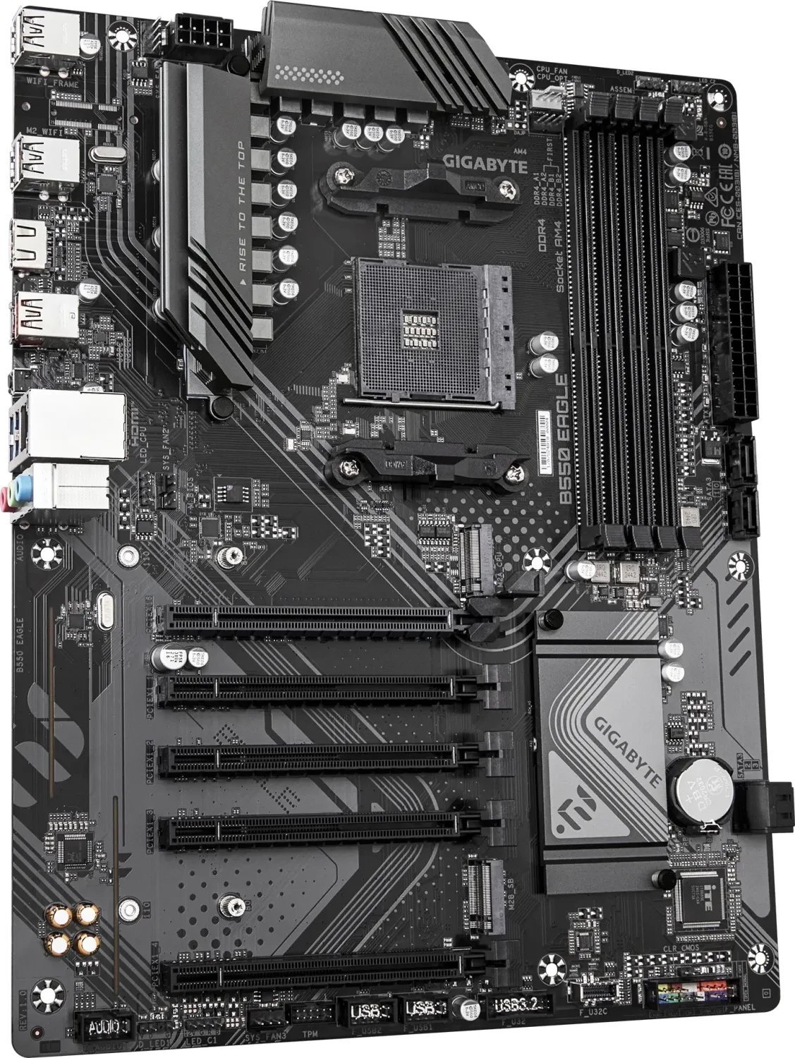 Pllakë amë Gigabyte B550 Eagle, ATX, DDR4 deri 128GB, 1GbE LAN