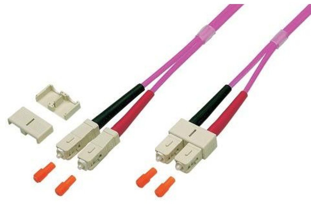 Оптички кабел влакно Techly Multimode OM4, SC SC, 2m