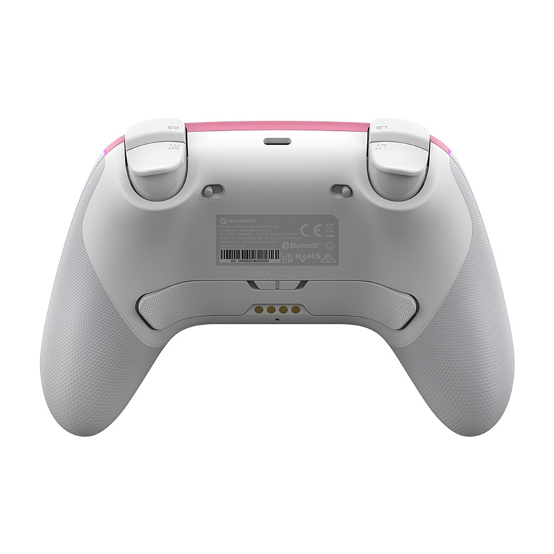Gamepad wireless GameSir Super Nova, tri-mode, RGB, i bardhë rozë