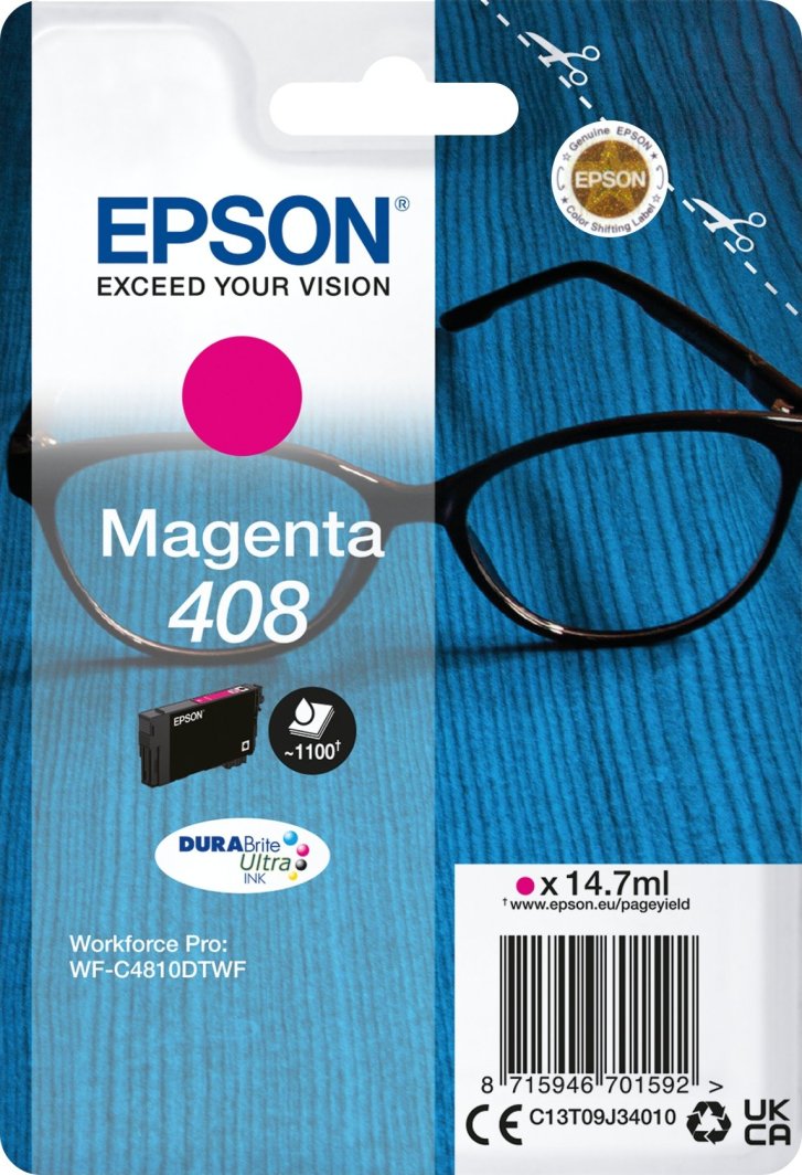 Kasetë boje Epson C13T09J34010, magenta, rendiment standard, origjinale