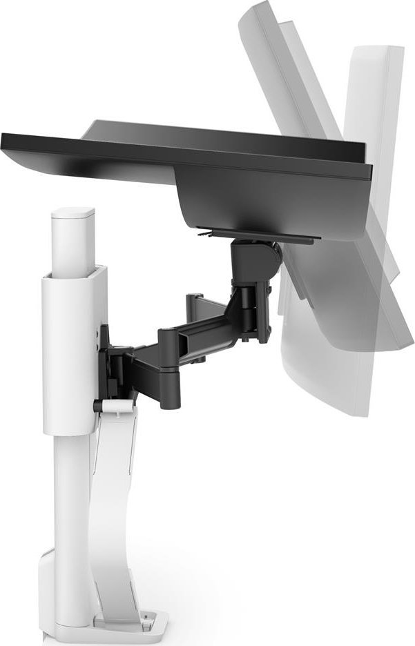 Mbajtëse monitori Ergotron TRACE 45-630-216, për tavolinë, 38", e bardhë