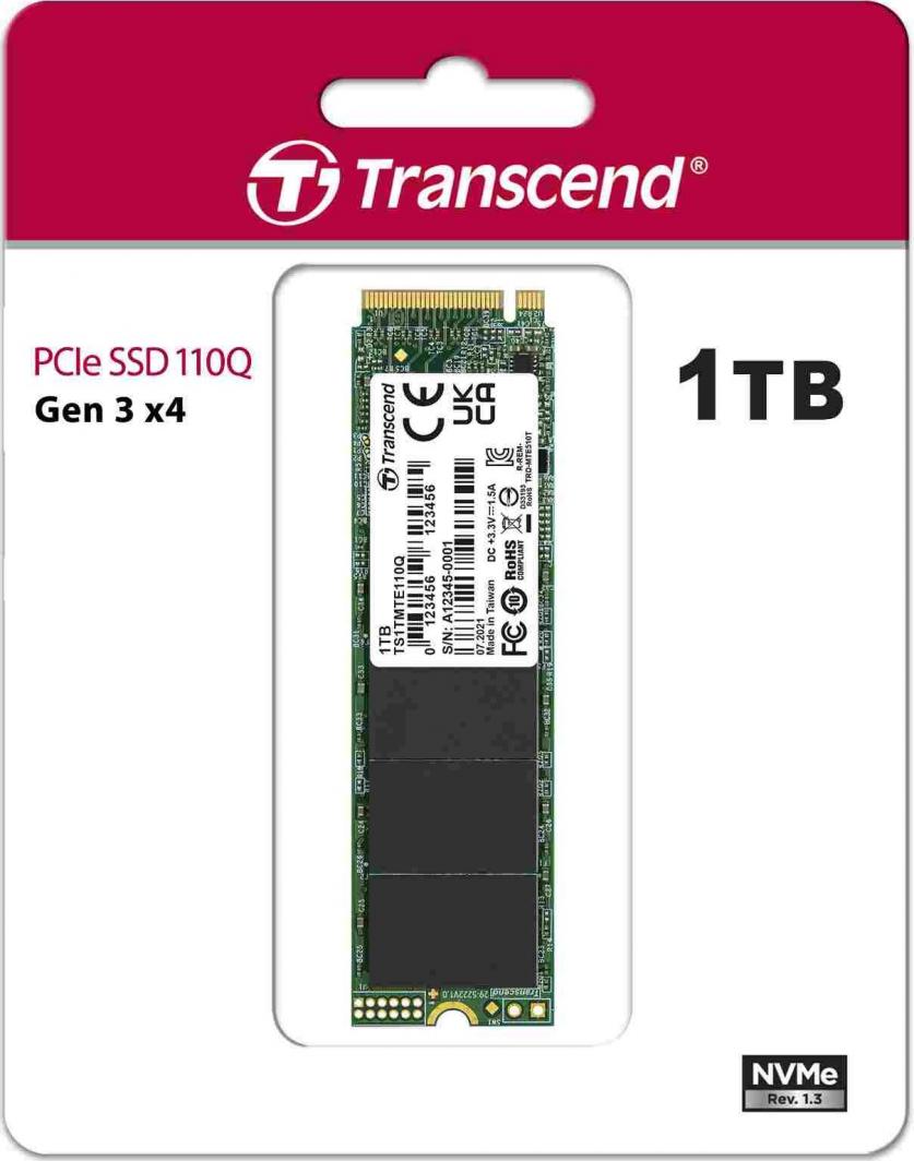 Disk SSD Transcend 110Q, 1TB, M.2 2280 PCI-E x4 Gen3 NVMe
