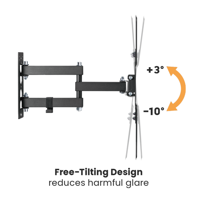 Mbajtëse për TV Brateck LPA68-443, lëvizëse 23"-55", 30 kg