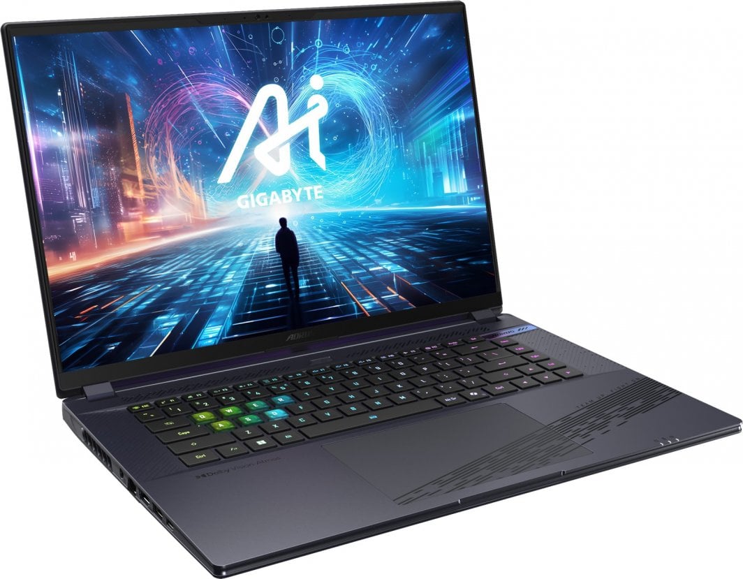 Лаптоп Gigabyte Aorus 16X ASG 2024, 16", Intel Core i7, 16GB RAM, 1TB SSD, NVIDIA GeForce RTX 4070