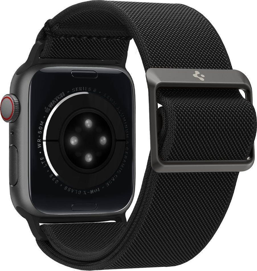 Rrip dore Spigen Fit Lite për Apple Watch 42/44mm, kompatibil me seri 2 3 4 5 6 SE, i zi