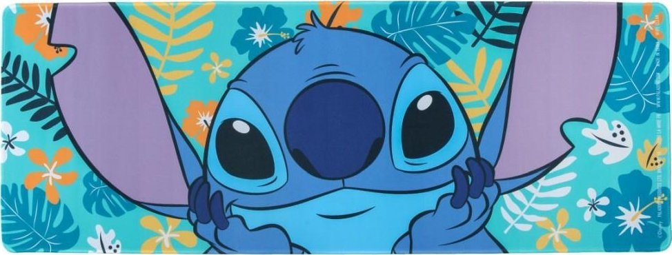 Mousepad Disney Lilo and Stitch Desk Mat, i madh, gomë antirrëshqitje, shumëngjyrësh