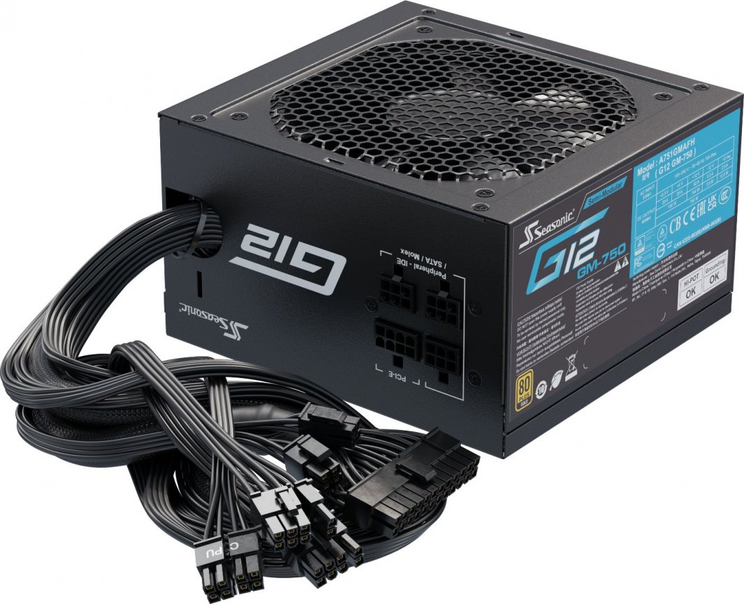 Burim energjie SeaSonic G12 GM G12-GM-750 ATX, 750W