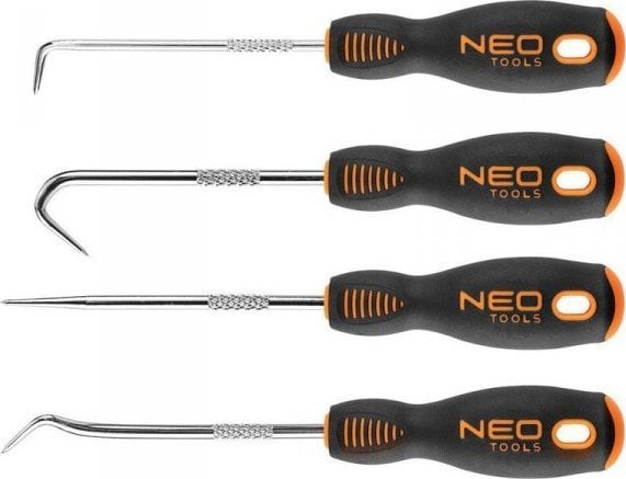 Сет прецизни куки Neo 04-231, 150 mm, 4 парчиња, портокалова