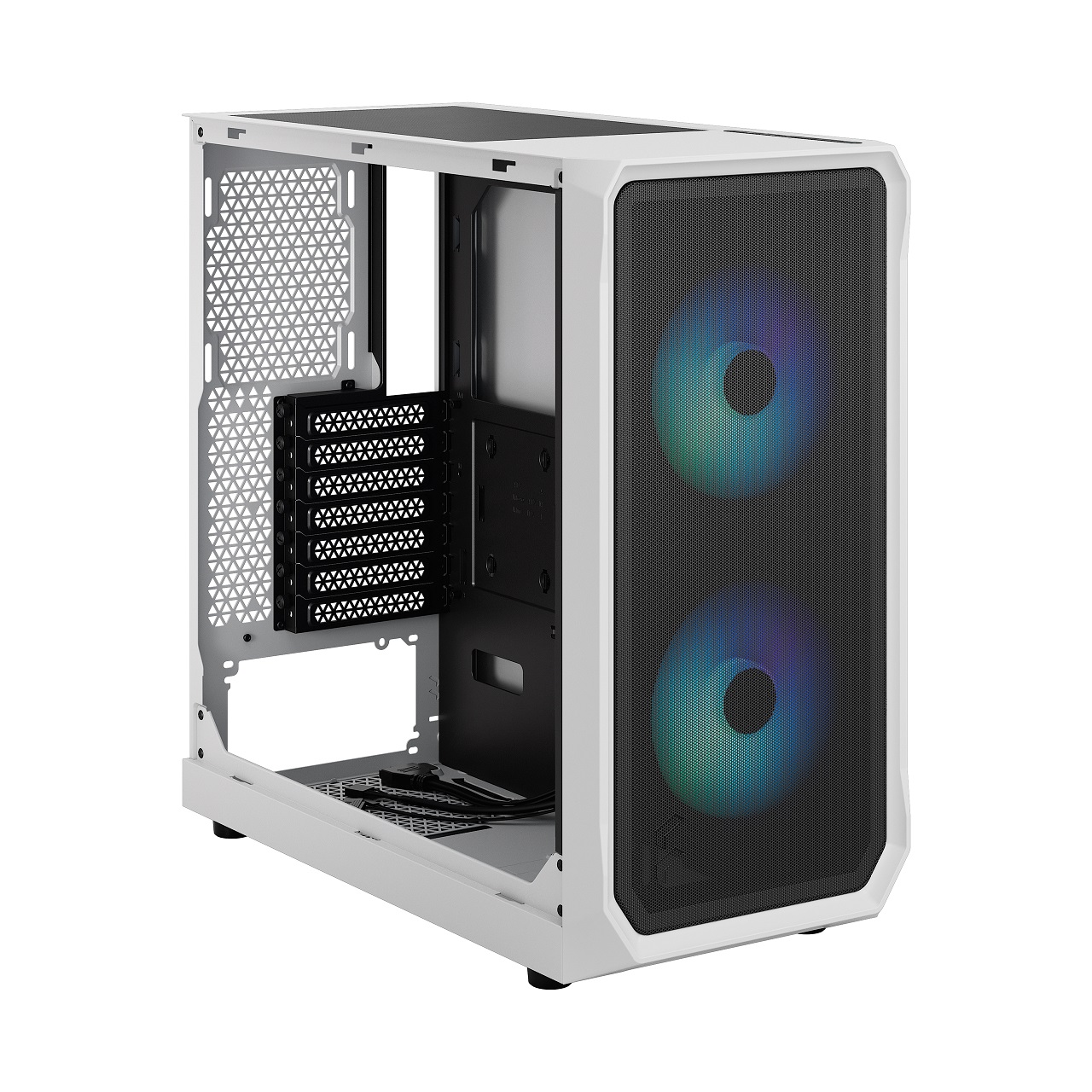 Kasë për PC Fractal Design Focus 2 RGB, e bardhë/e zezë