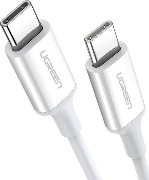 Kabllo USB Ugreen USB C në USB C UGR1120WHT, 2 m, 60W, e bardhë
