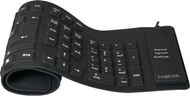 Tastierë LogiLink Flexible, me kabllo, DE, e zezë