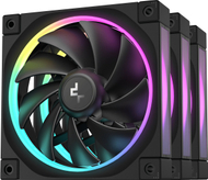 Ventilator kasë DeepCool FL12 3 in 1, 120 mm, set 3 copë, i zi