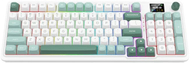 Tastierë mekanike Redragon K719 Wireless Gaming, 95 taste, ekran 1.14" TFT, Mint Mambo