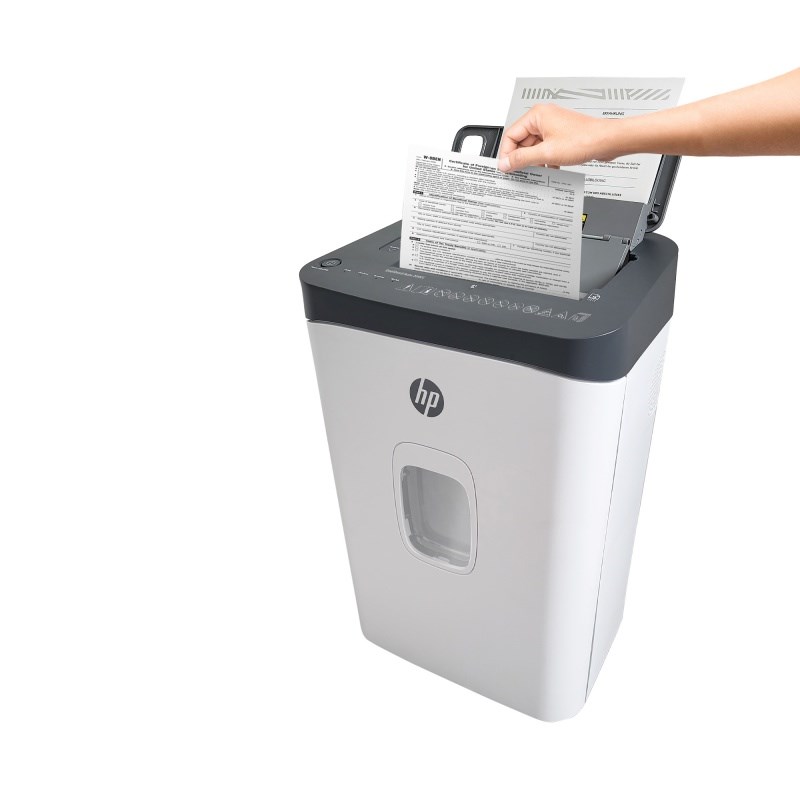 Shredder dokumentesh HP OneShred Auto 200CC, prerje cross cut P-4, auto feed 200 fletë, i bardhë