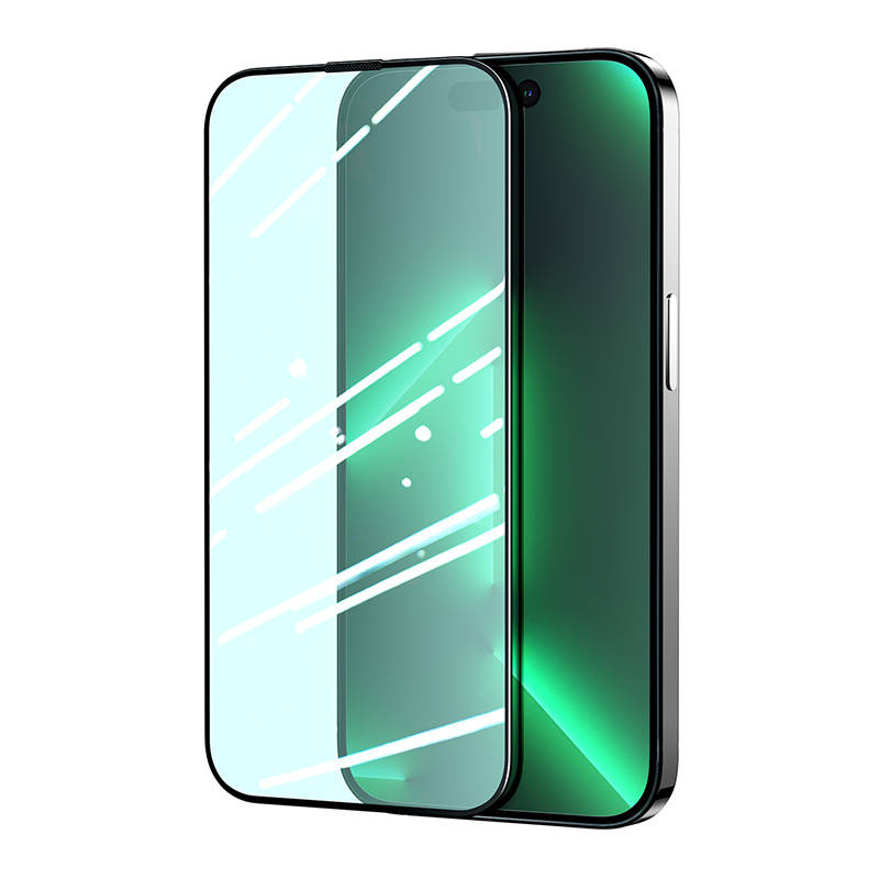 Xham mbrojtës Joyroom Knight JR-G04 për iPhone 14 Pro Max, Anti Blue Light, mbulim i plotë, jeshil