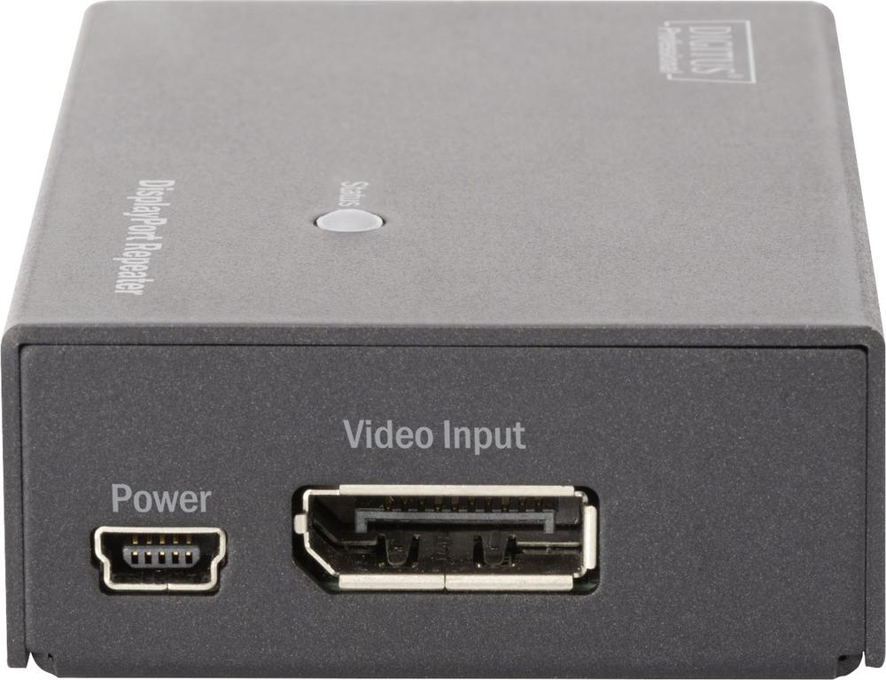 Përsëritës sinjali DisplayPort Digitus DS-52900, 2 porta, i zi