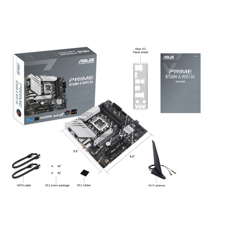 Pllakë amë ASUS PRIME B760M-A WiFi D4 Intel B760 LGA 1700 micro ATX