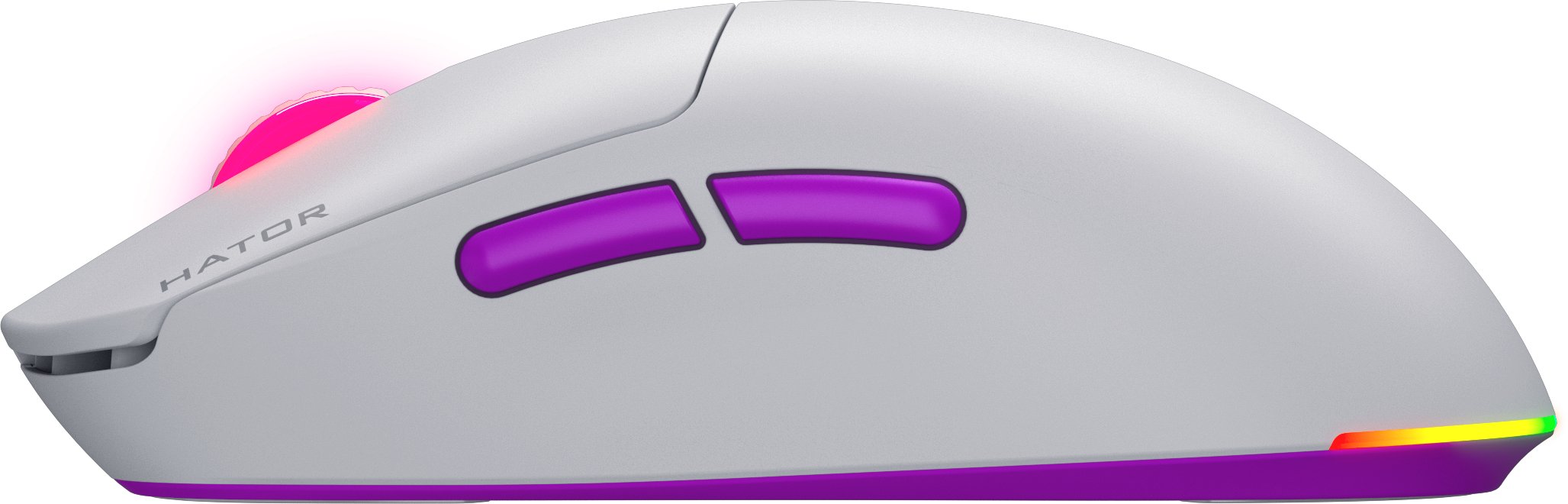 Mouse gaming Hator Quasar 3 Ultra 8K, wireless, i bardhë