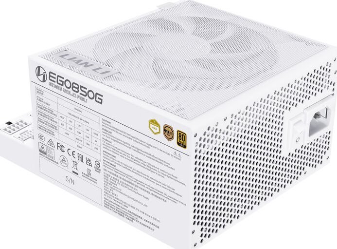 Furnizues energjie Lian Li EDGE GOLD 850, 850W, 80 PLUS Gold, ATX 3.1, i bardhë