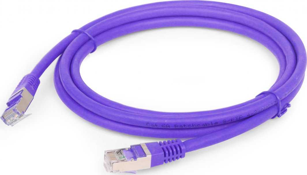 Kabllo rrjeti GEMBIRD, cat.6A, S/FTP, 10m, e vjollcë