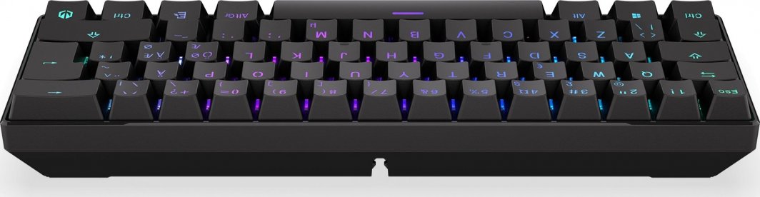 Tastierë mekanike Endorfy Thock Compact Wireless, 65%, RGB, e zezë