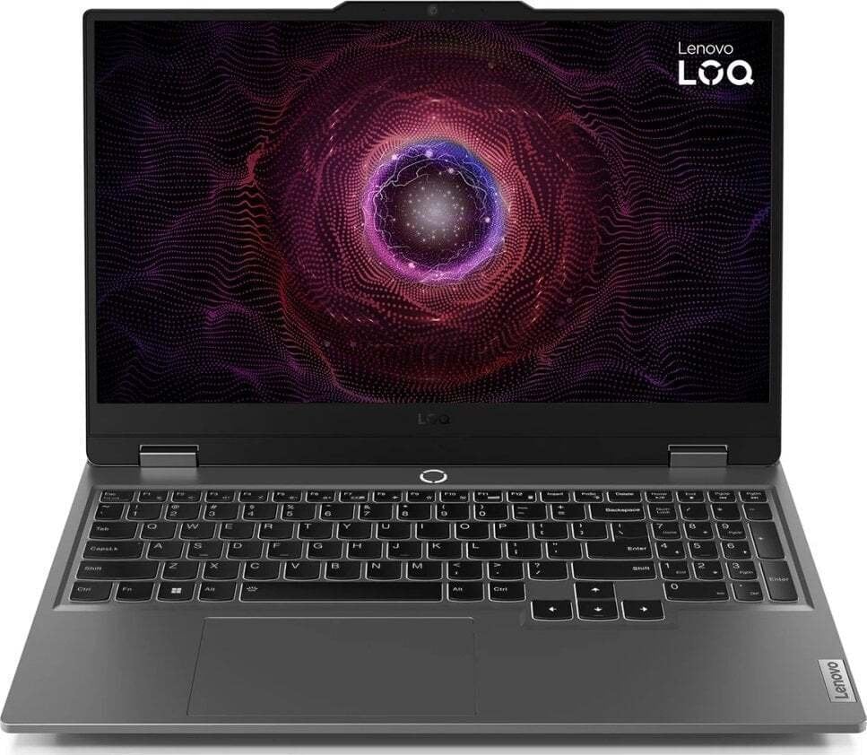 Laptop gaming Lenovo LOQ 15ARP9, Ryzen 5, 16GB RAM, RTX 4050, Luna Grey