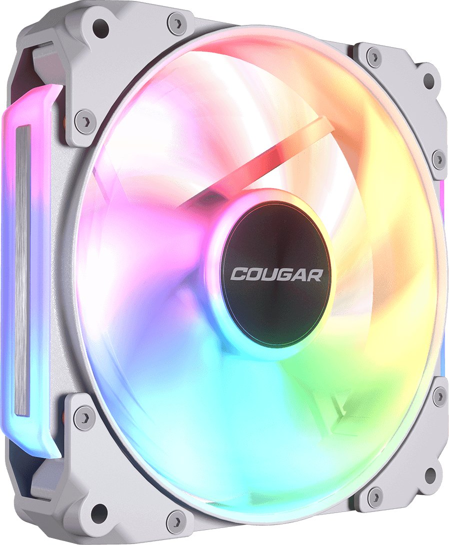 Ventilator për kasë COUGAR Apolar 120 ARGB, 120mm, reverse blade, i bardhë