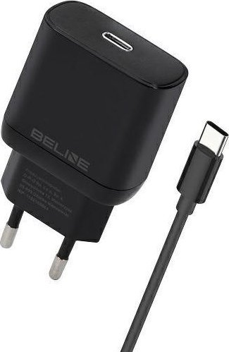 Karikues rrjeti Beline 30W GaN, USB C PD 3.0, me kabllo USB C, i zi