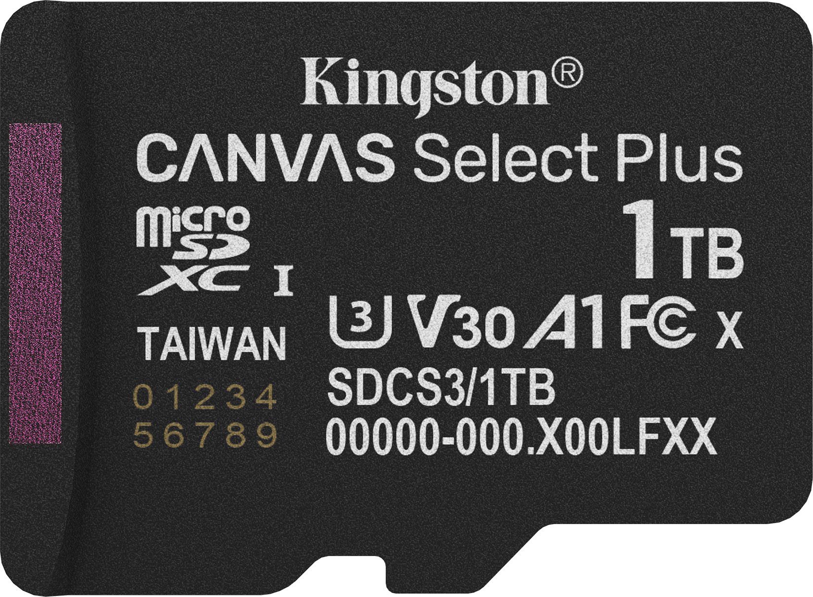 Kартичка меморија Kingston Canvas Select Plus Gen3, 1TB, MicroSDXC A1 150MB/s, со адаптер