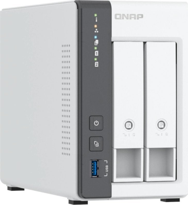 Server NAS Qnap TS-216G, 2 slote, 4GB RAM, 2.5GbE, me disk Seagate IronWolf 2TB