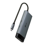 USB hub TP-Link UH5020C, 5 në 1, 2x USB 3.0, 2x USB C, gri