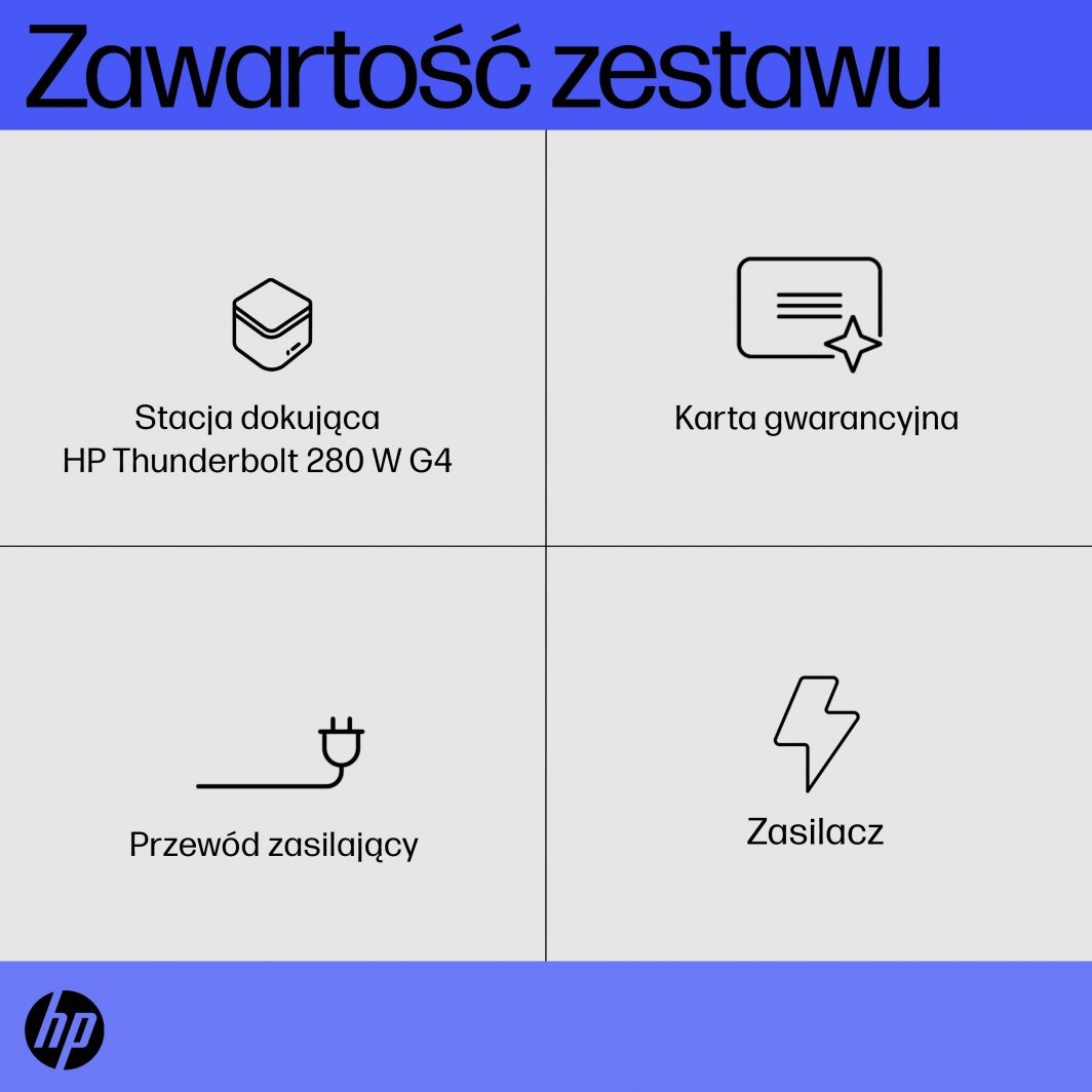 Docking Station HP Thunderbolt 4, 280W, i zi