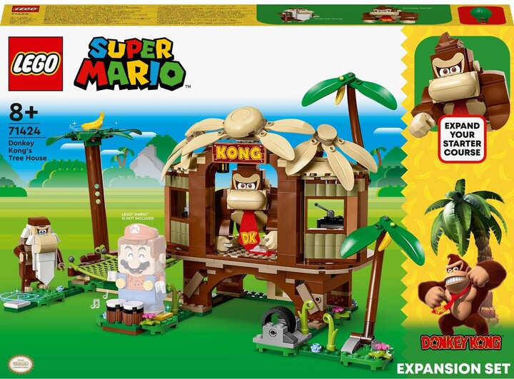 Set LEGO® Super Mario™ 71424 Donkey Kong's Tree House - Expansion, 555 pjesë