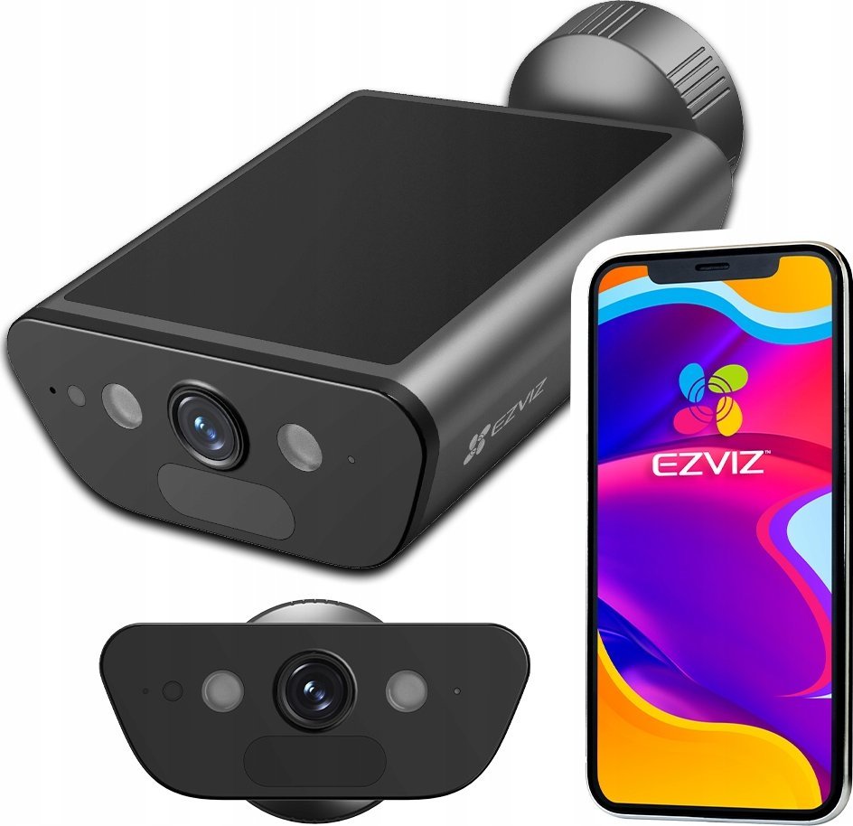 Kамера за безбедност EZVIZ EB5, IP WiFi, 4K, со соларен панел