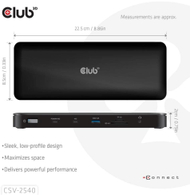 Dok stacion USB C Club 3D 14 in 1, Quad Display, portativ