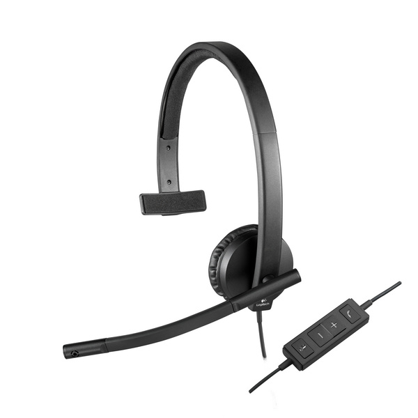 Kufje Logitech H570e On-Ear Mono, të zeza