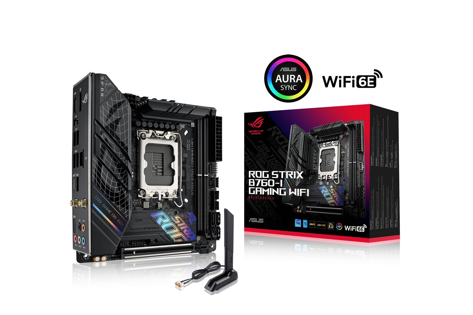 Pllakë amë ASUS ROG STRIX B760-I Gaming WiFi Intel B760 LGA 1700 mini ITX