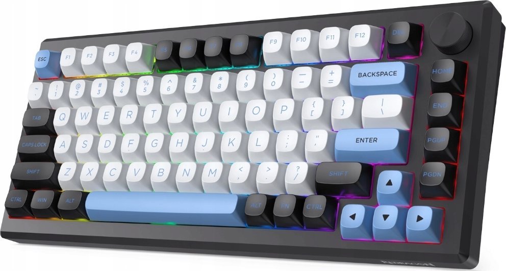 Tastierë gaming Redragon K732WLB RGB Pro Uranus Pro, me tela dhe wireless, mekanike, e zezë