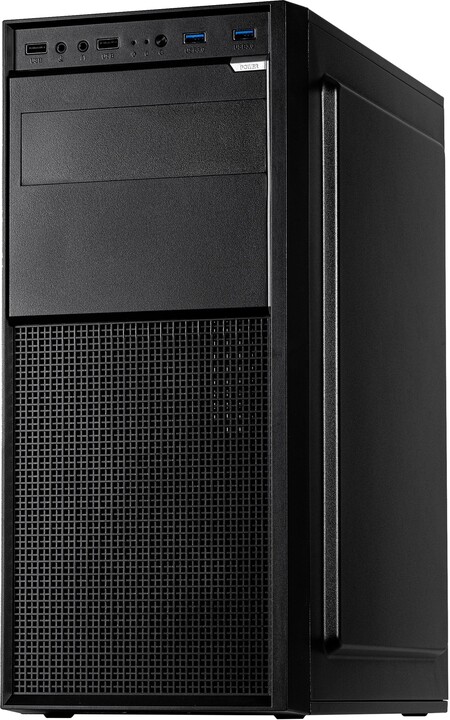 Kasë INTER-TECH A-301 Quad Midi Tower, e zezë