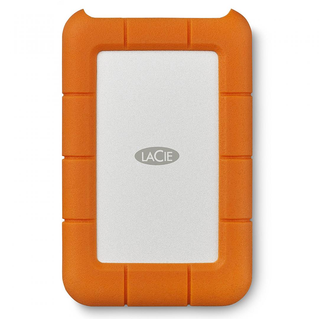Hard disk i jashtëm Lacie Rugged USB C Mobile Drive, 2TB, USB C, portokalli