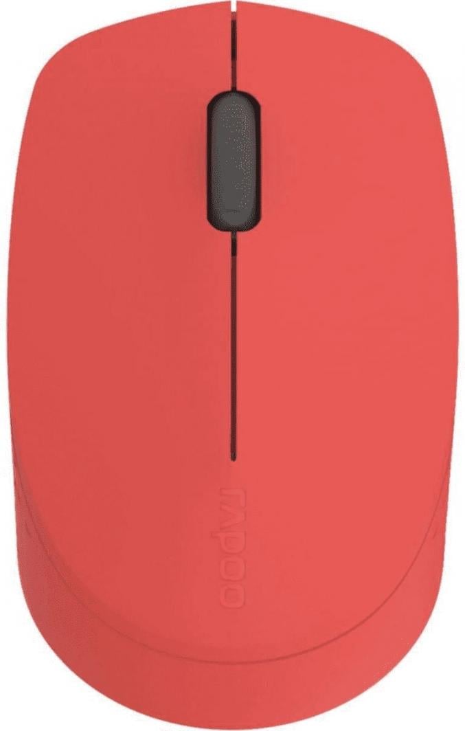 Maus Rapoo M100, wireless, Bluetooth, USB, i kuq